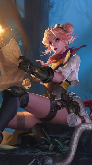 Girl with map from King of Glory 4K
