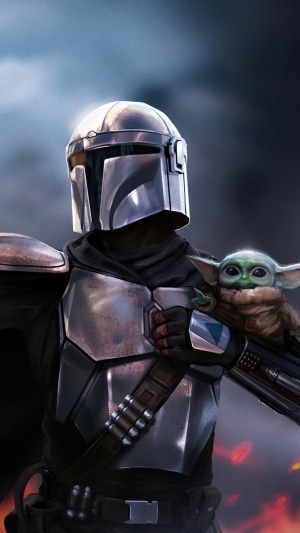 The Mandalorian and Grogu from Star Wars 4K
