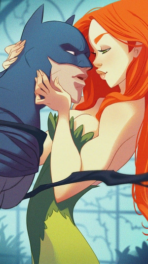 Batman and Poison Ivy artwork