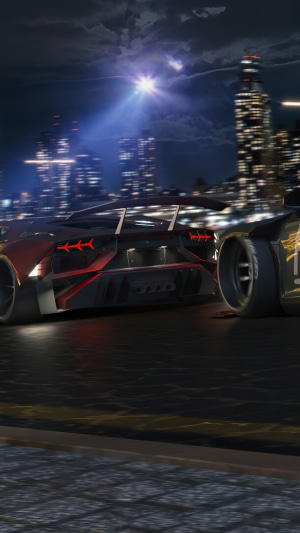 Digital Art 4K of a Futuristic Car in a City