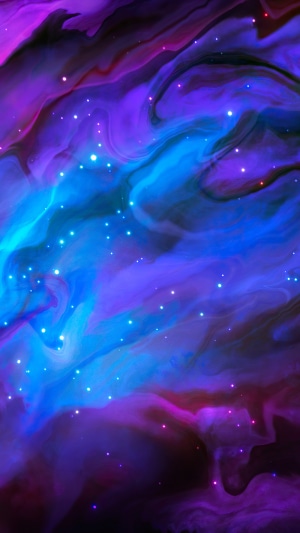 Cosmic Nebula with Stars 4K