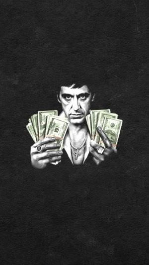 Tony Montana holding money