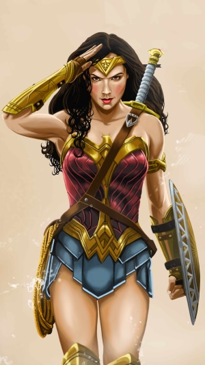 Wonder Woman artwork 4K