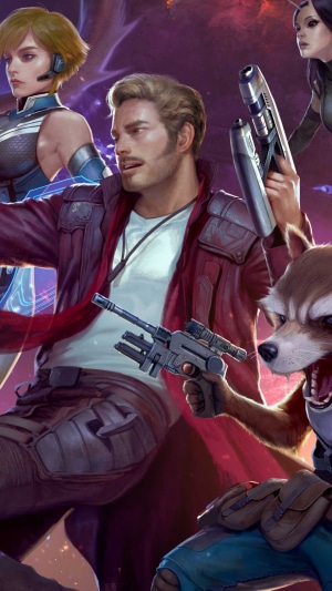Star-Lord and Guardians of the Galaxy from Marvel Future Fight 4K