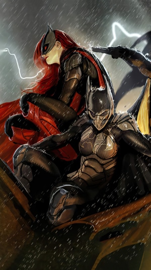 Batwoman and Robin from Batman artwork