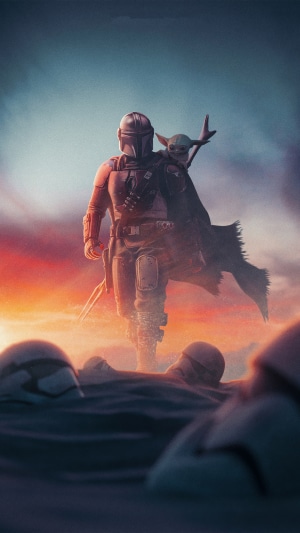 The Mandalorian and Grogu from Star Wars 4K