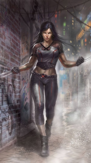 X-23 in a dark alleyway 4K