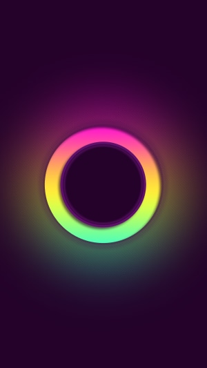 Abstract colorful circle on dark background