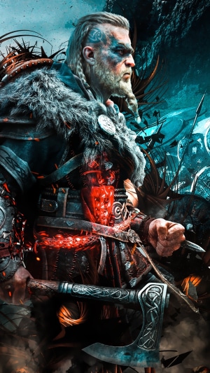Eivor from Assassin's Creed Valhalla with Axe