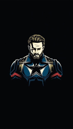 Captain America artwork 4K
