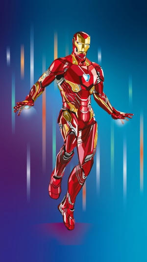 Iron Man in a digital artwork