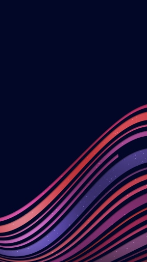Abstract wavy lines with stars 4K