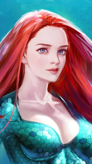 Mera from DC Comics, digital art