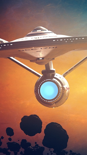 Starship Enterprise NCC-1701 in space