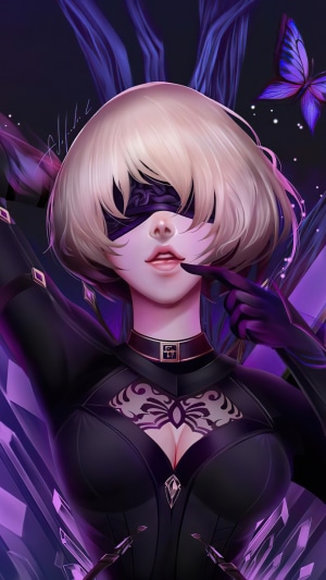 2B from Nier: Automata artwork