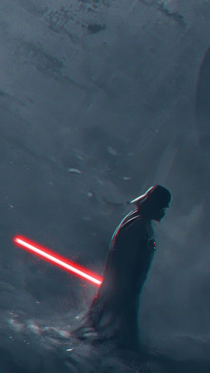 Darth Vader with Red Lightsaber