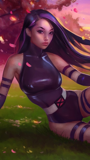 Psylocke from Marvel 4K artwork