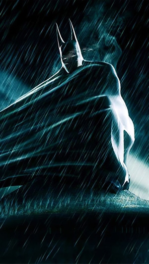 Batman in the rain