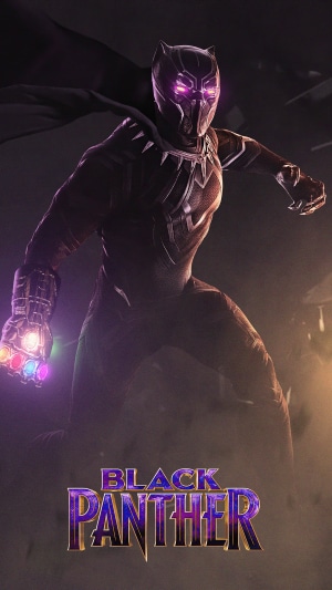 Black Panther with Infinity Gauntlet