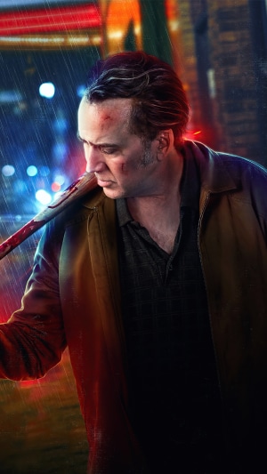 Nicolas Cage in a movie poster