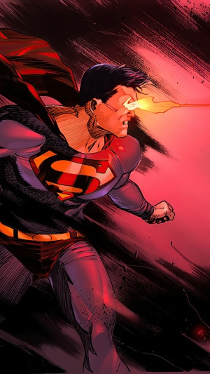 Superman using heat vision