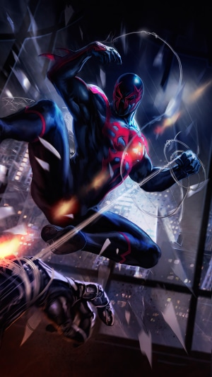 Spider-Man 2099 in action