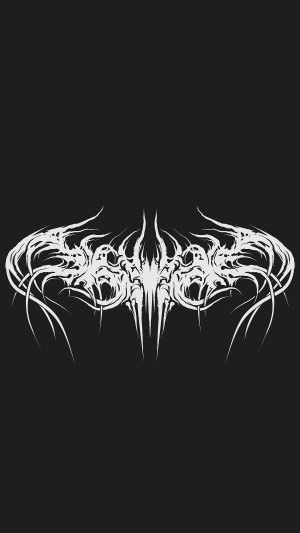 Minimalist dark abstract tribal logo art