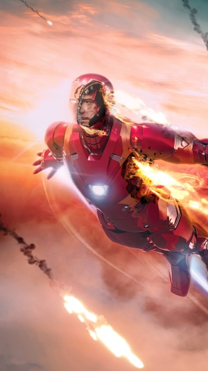 Iron Man in battle