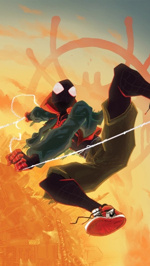 Miles Morales from Spider-Verse Artwork
