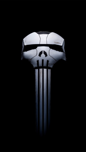 The Punisher Skull Logo 4K