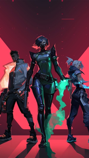 Valorant characters Viper, Phoenix, and Jett
