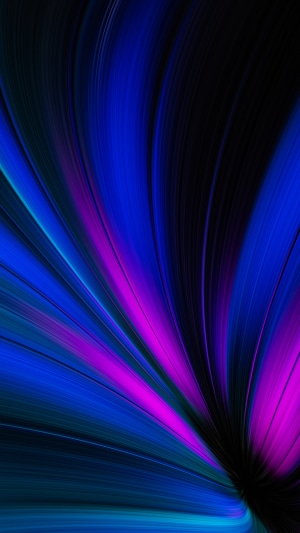 Abstract digital art with blue and pink light streaks
