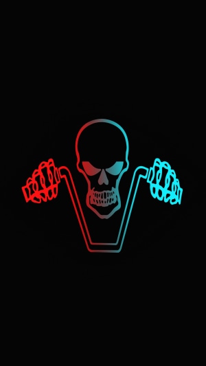 Ghost Rider skull with handlebars 4K