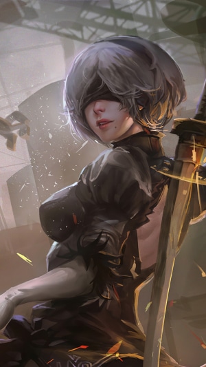 2B from Nier Automata 4K