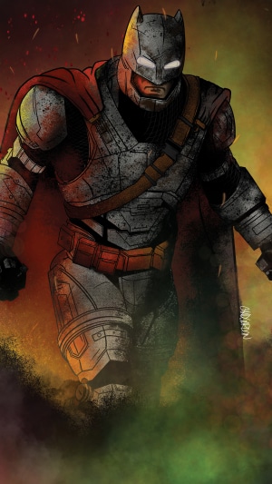 Batman from DC Comics in Armored Suit Artwork