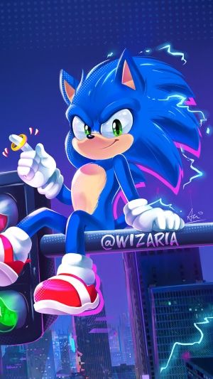 Sonic the Hedgehog from Sonic the Hedgehog movie