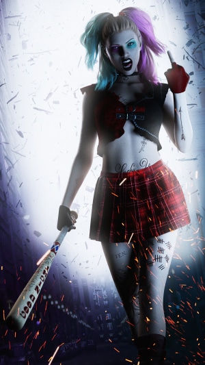 Harley Quinn from DC Comics artwork 4K