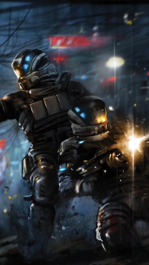 Soldiers in Blacklight: Retribution firing weapons