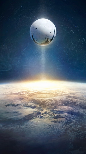 Destiny 2 The Traveler over Earth