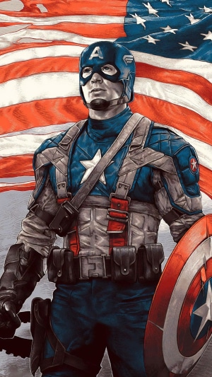 Captain America artwork 4K