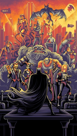Batman and Villains Artwork 4K