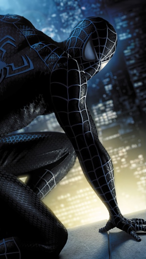 Black Spiderman from Marvel Comics