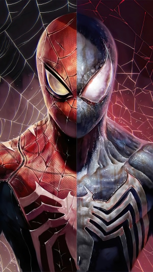 Spider-Man and Venom artwork