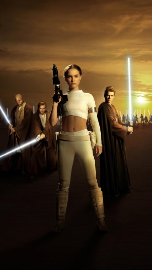 Padmé Amidala and Jedi from Star Wars