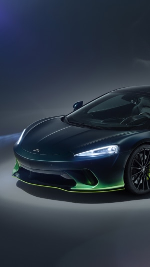 McLaren MSO car with green accents