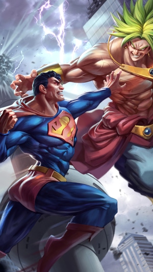 Superman vs. Broly artwork
