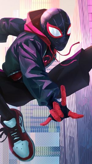 Miles Morales Spider-Man in a City
