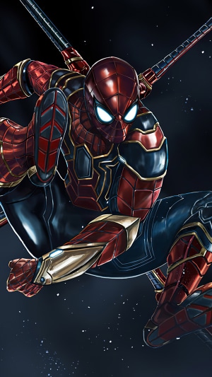 Spider-Man in Iron Spider Suit Artwork