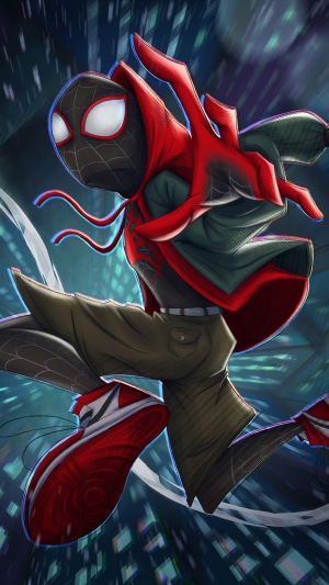 Miles Morales Spider-Man artwork 4K