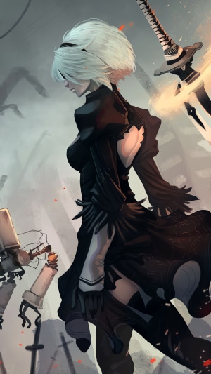 2B from Nier Automata 4K